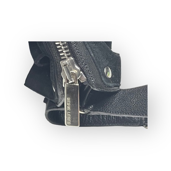 Herve Leger 𖤐 Platform Suede Leather Stiletto Heel Ankle Booties 𖤐 Black 37 7 - Picture 12 of 17